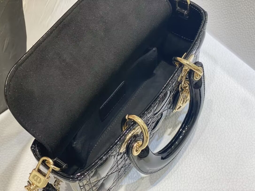 D*or small lady d-joy bag black 22x6x12cm