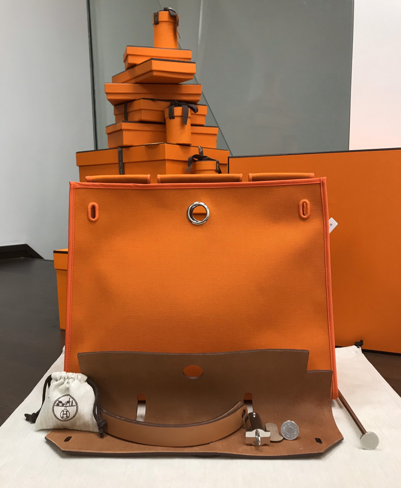 H**mes herbag 25x31x10cm