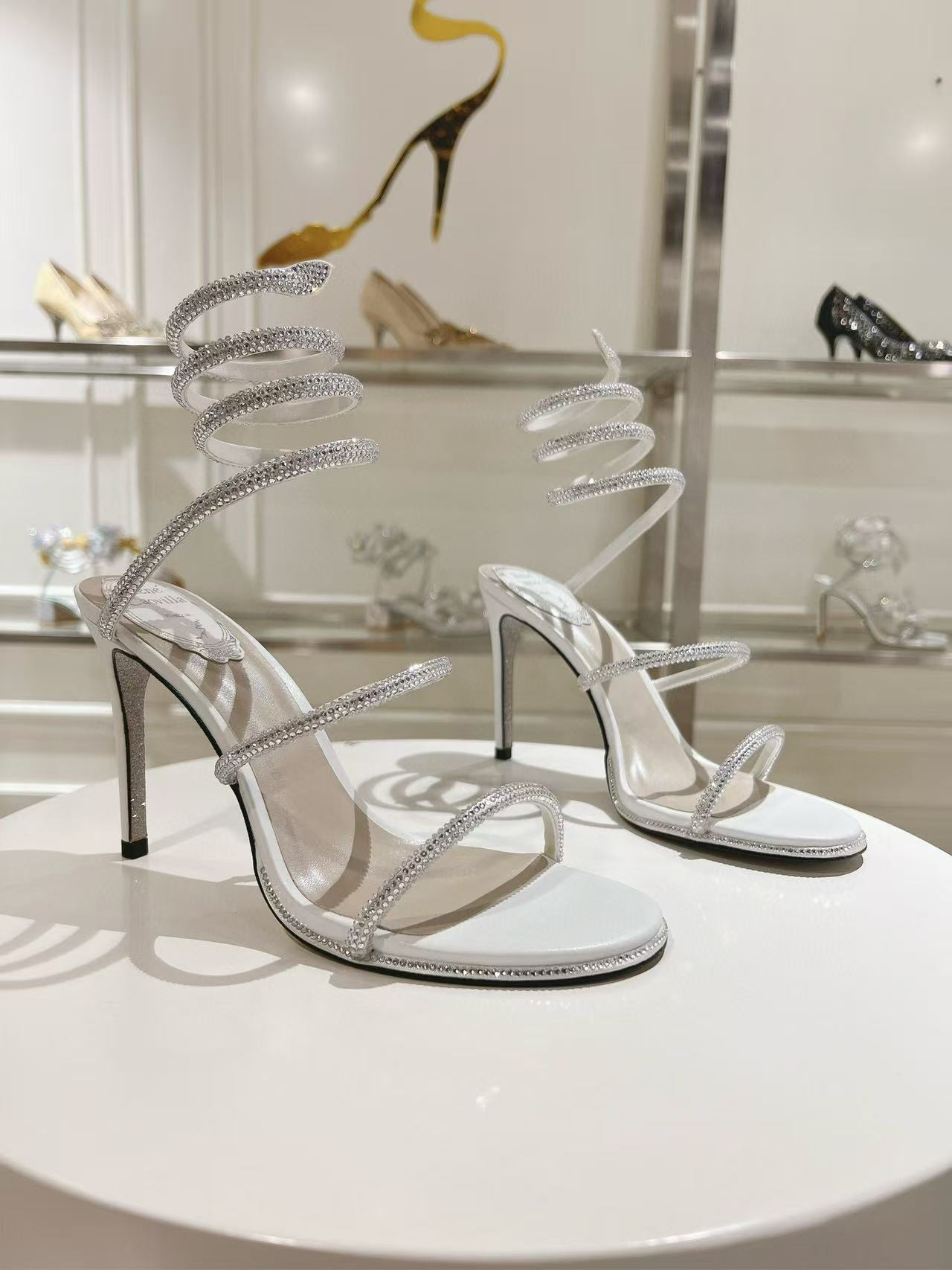 UA RENÉ CAOVILLA Cleo Pumps Sandals 95mm