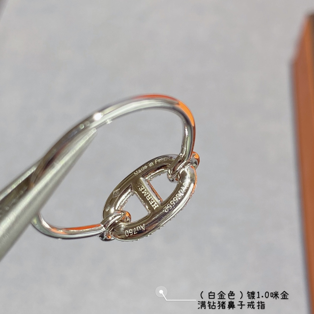 hermès farandole collier de chien full Di*m*nd ring