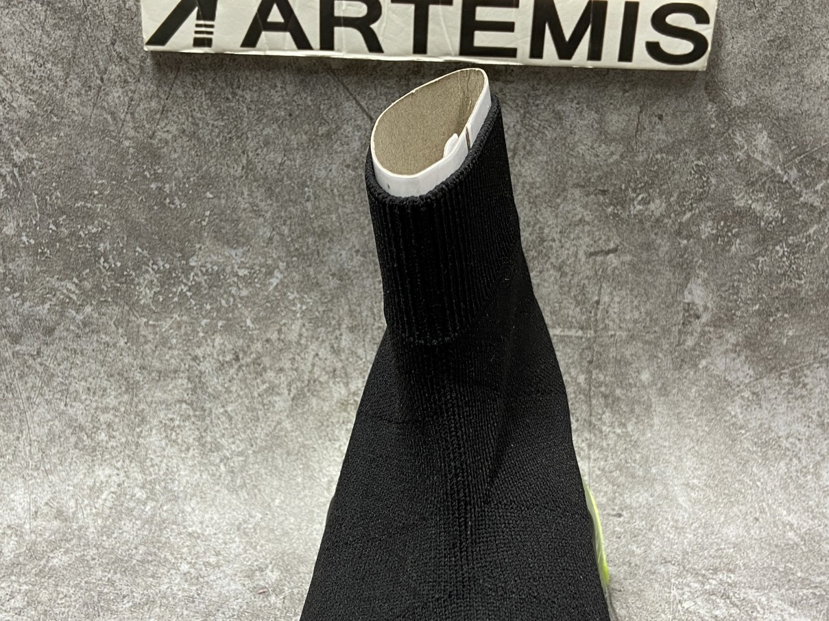 Balenciga Speed Trainer Clearsole Yellow Fluo