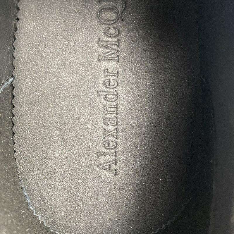 ale*d*r M*Q*en tread slick low lace up black white