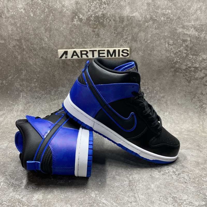 Nike Dunk High SE Camo Black Royal