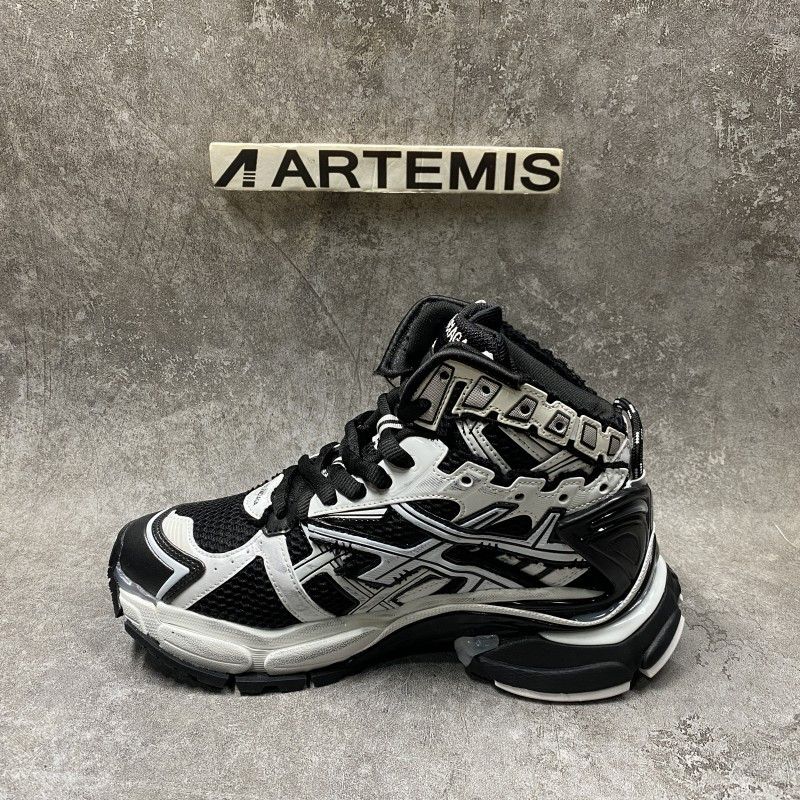 Balenciga Runner panelled high-top sneakers