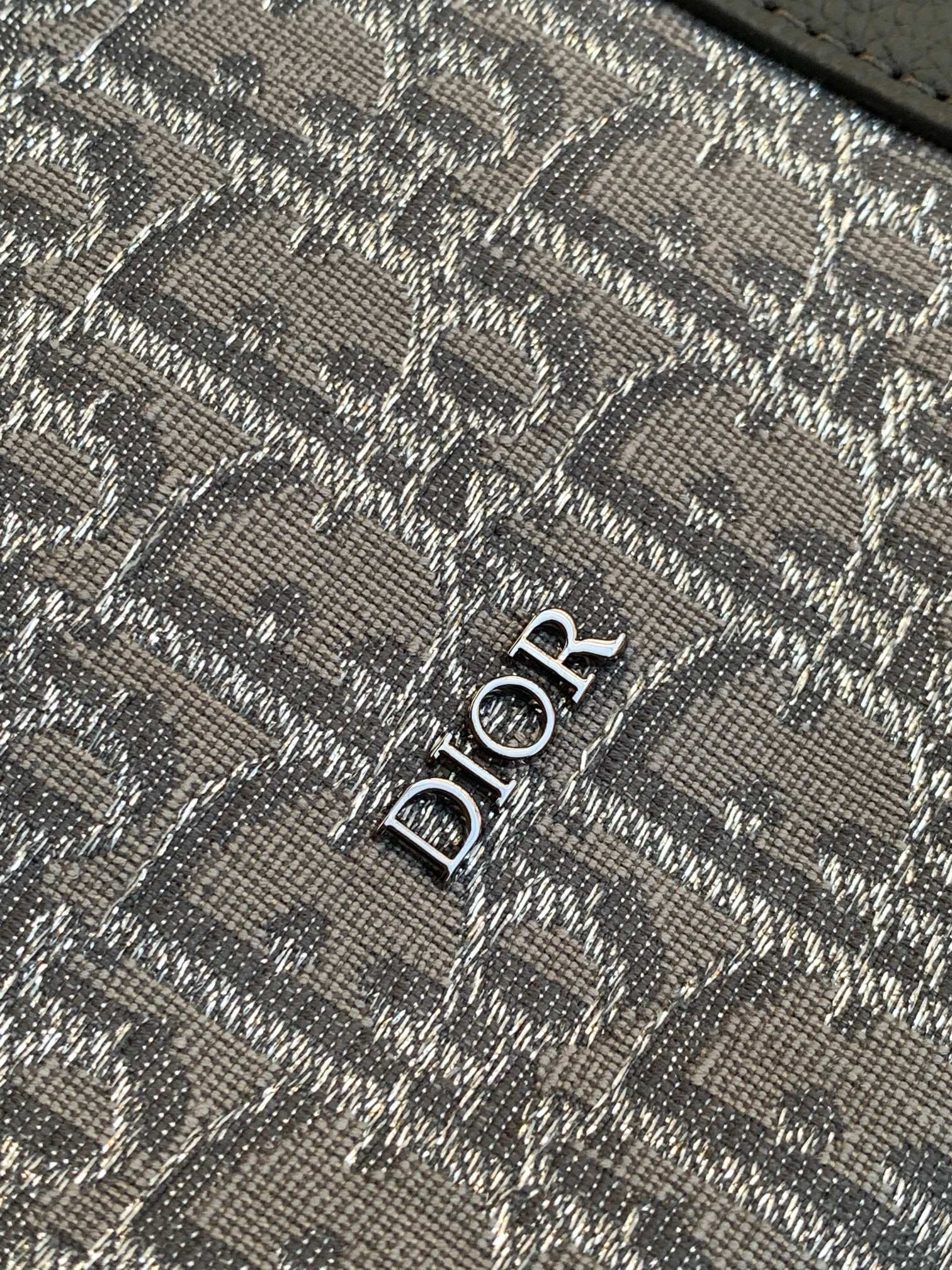 D*or lingot bag gray 50 x 25 x 21.5 cm