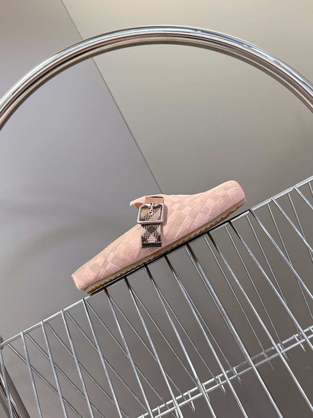 ua B**rry check suede urchin clogs